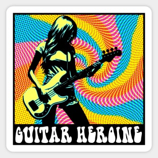 Guitar Heroine Sticker